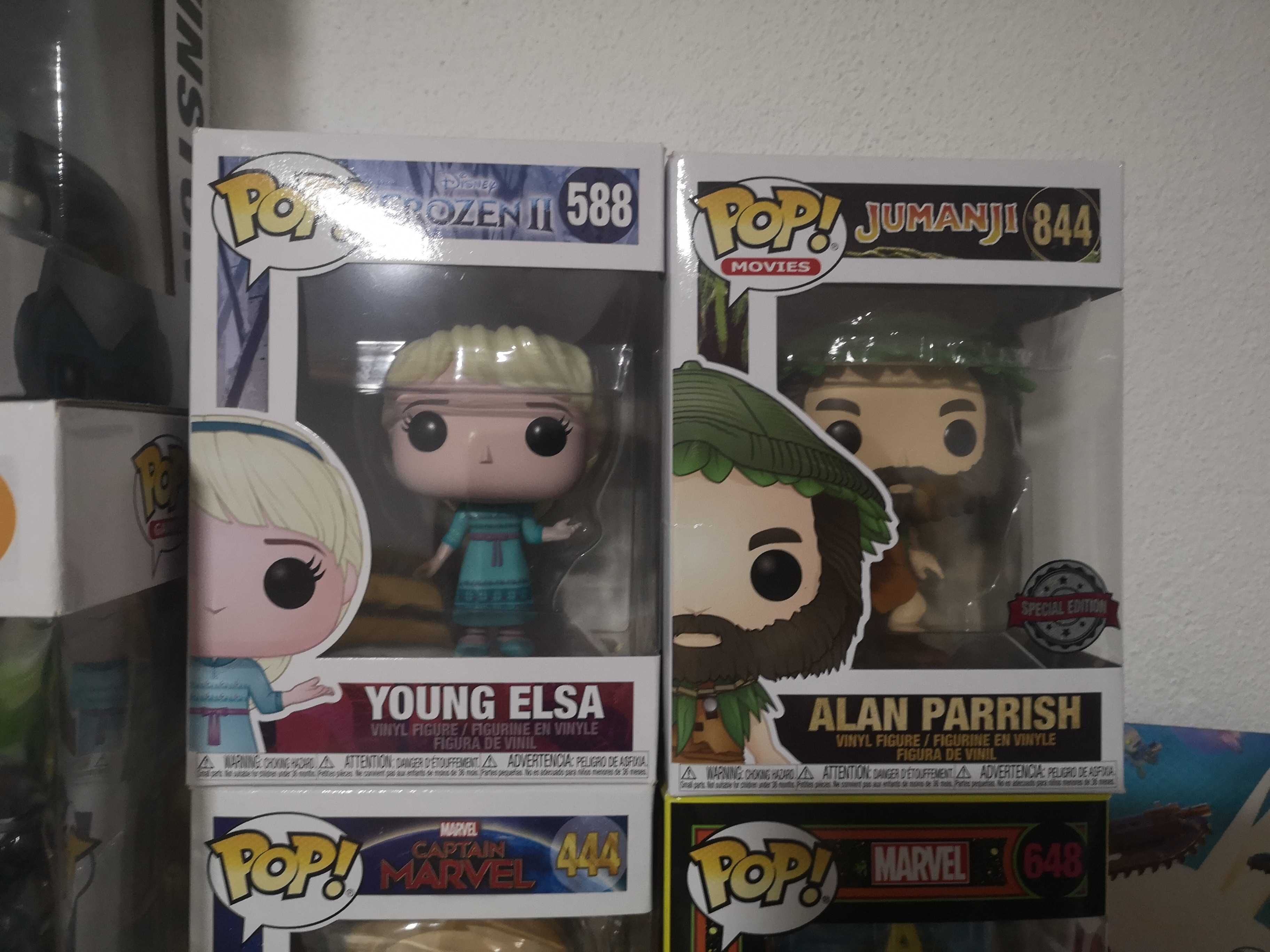 Funko pop diversos (Beetlejuice, Minions, Frozen, Rick & Morty, etc)