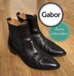 Buty Gabor ankle boots skórzane skóra naturalna brązowe 39,5