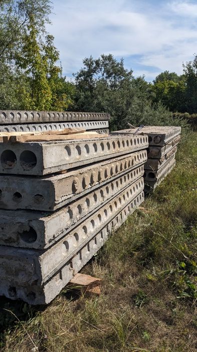 Плити перекриття по 1200грн/шт. Фундаментні блоки ФБС. Панелі перекрит