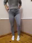 Spodnie jeans pushup Orsay r.38 szare stan bdb elastyczne