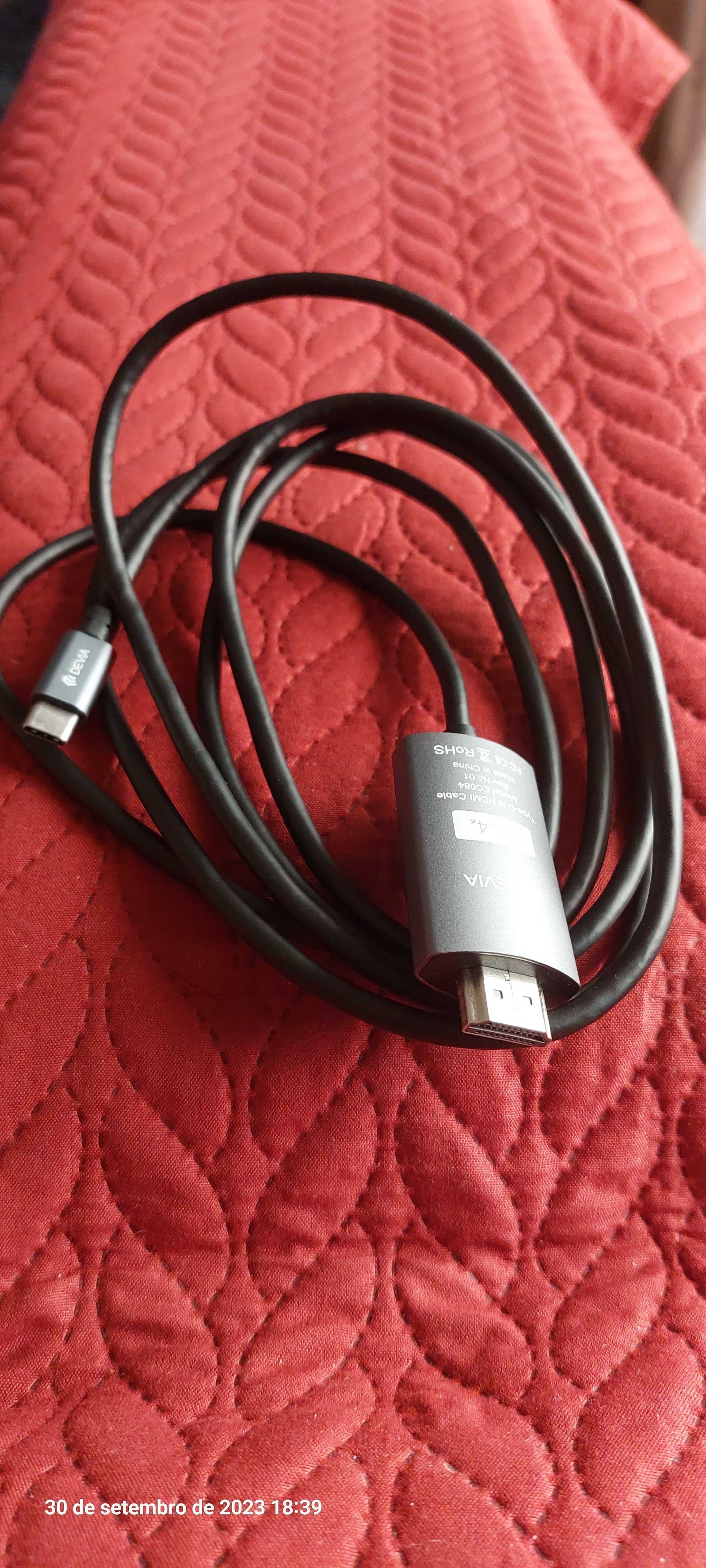 cabo type c para hdmi