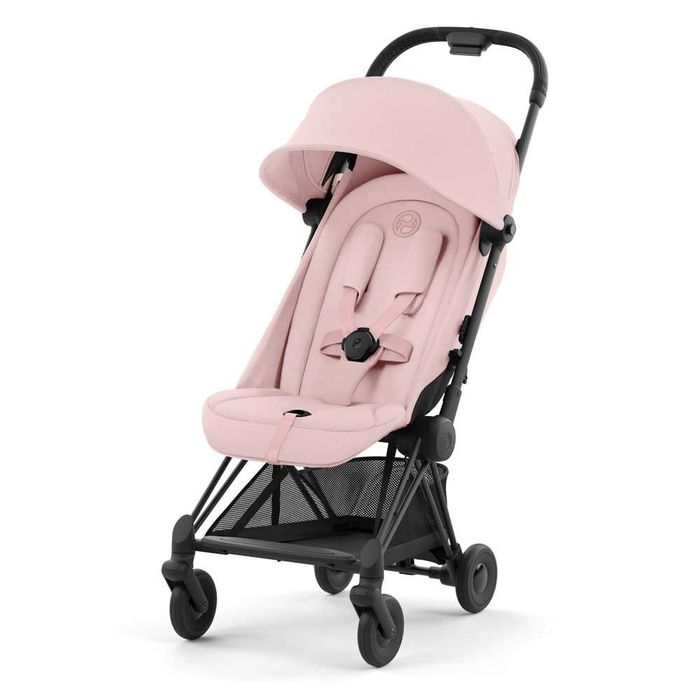 Прогулянкова коляска Cybex Coya. Шасі Chrome/Matt Black/Rosegold