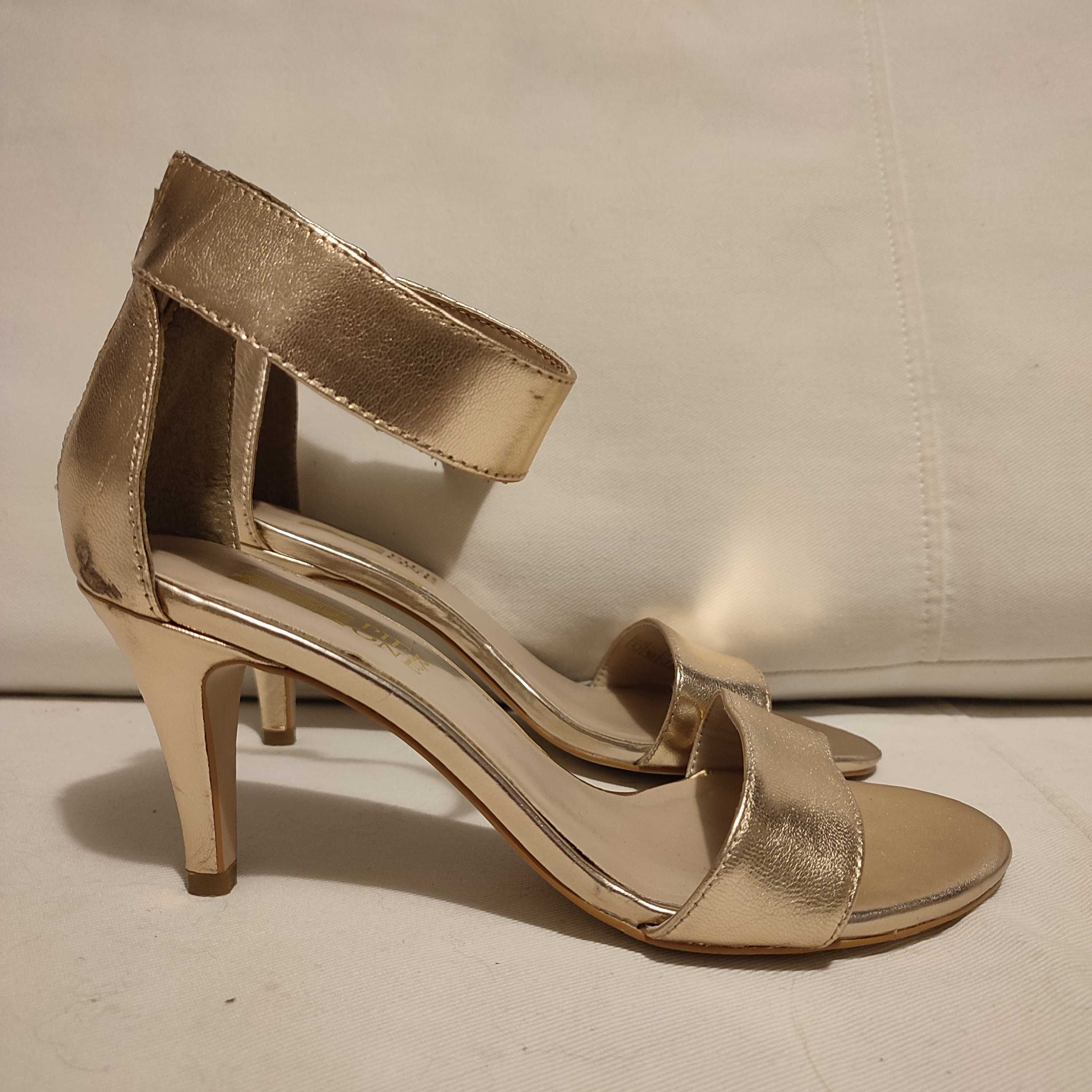 Sandały glamour gold pink 38
