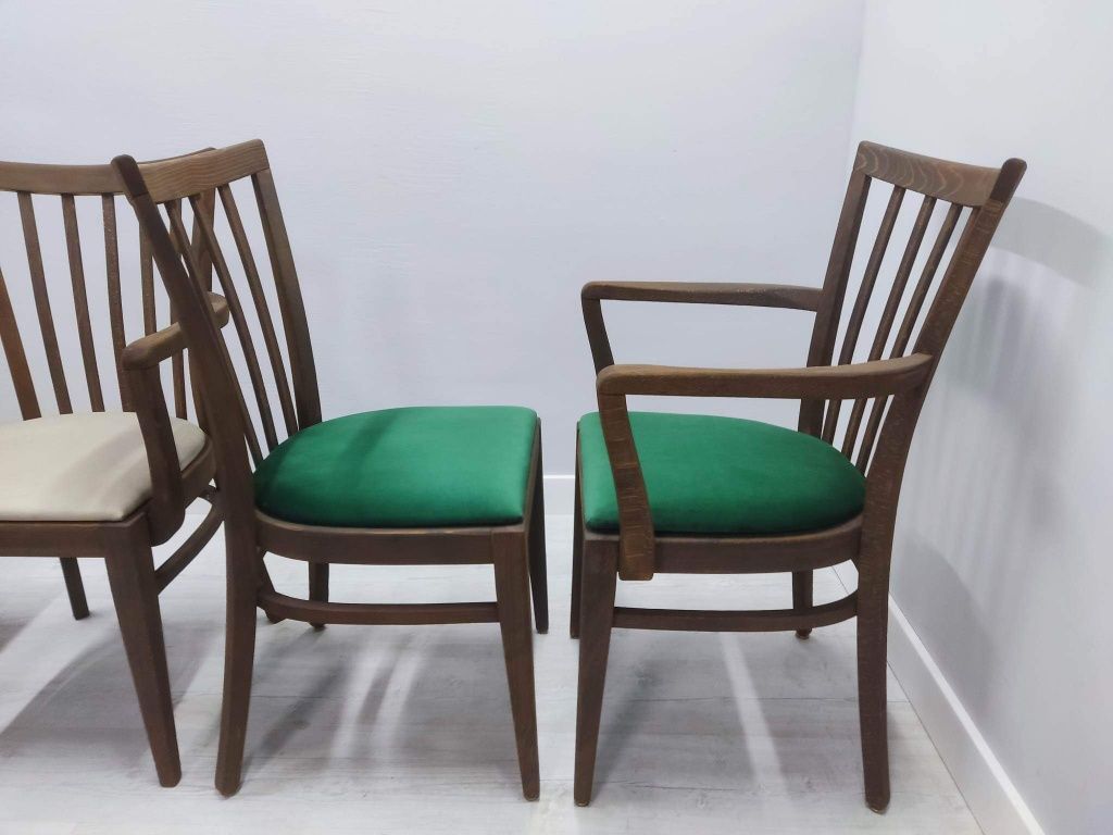 Krzesło Fotel Drewno Fameg z podłokietnikiem