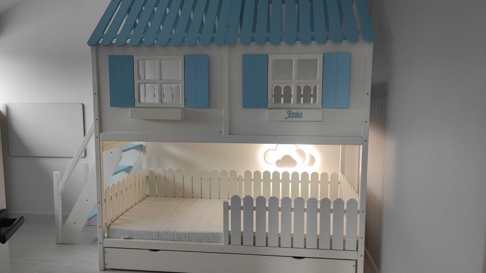 łóżko łóżeczko dziecięce domek do zabawy materac Hevea Dream Beds