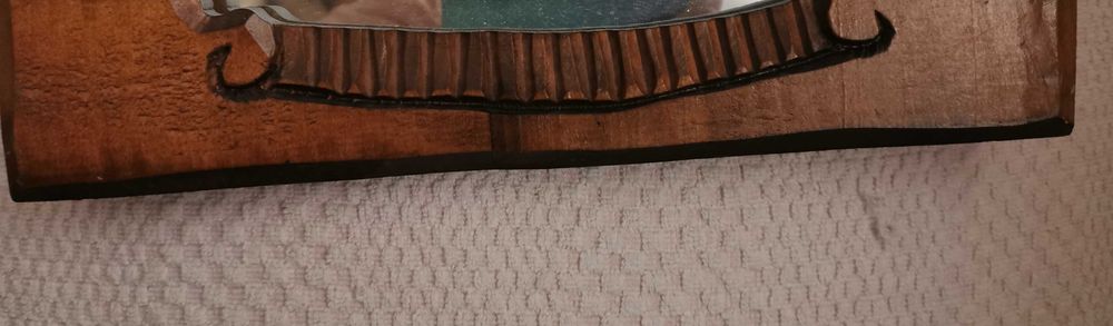 Lustro ścienne w drewnianej ramie 40/30cm