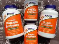 Now Foods Super Enzymes ферменти ензими папайя для травлення