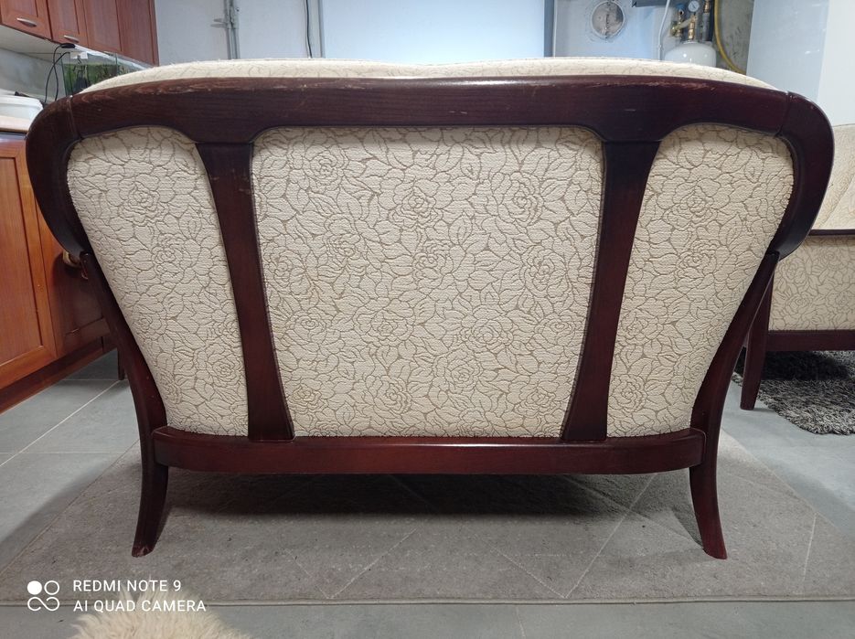 Komplet wypoczynkowy fotel+kanapy+stolik