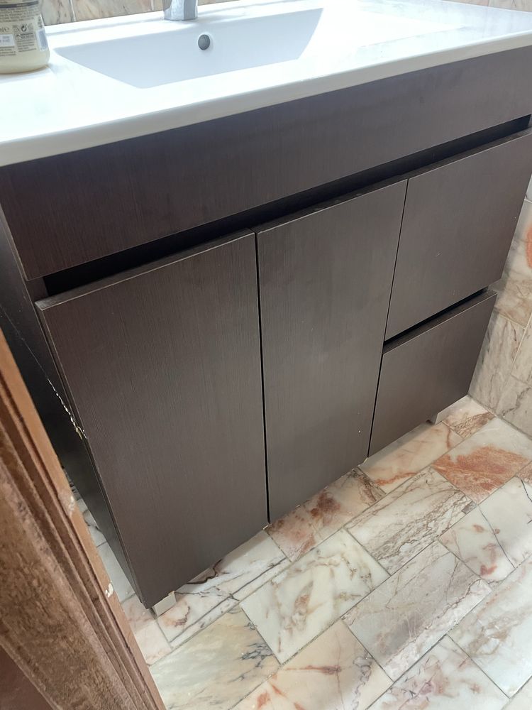 Conjunto de Movel casa de banho 80cm + Espelho ++ torneira