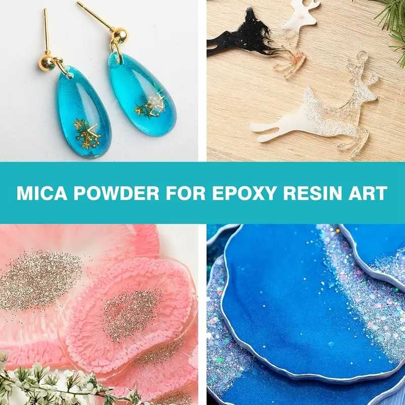 Barwnik Pigment Mica Mika proszek Zestaw do żywicy, mydła, świec DIY