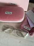 Okulary miu miu srebny