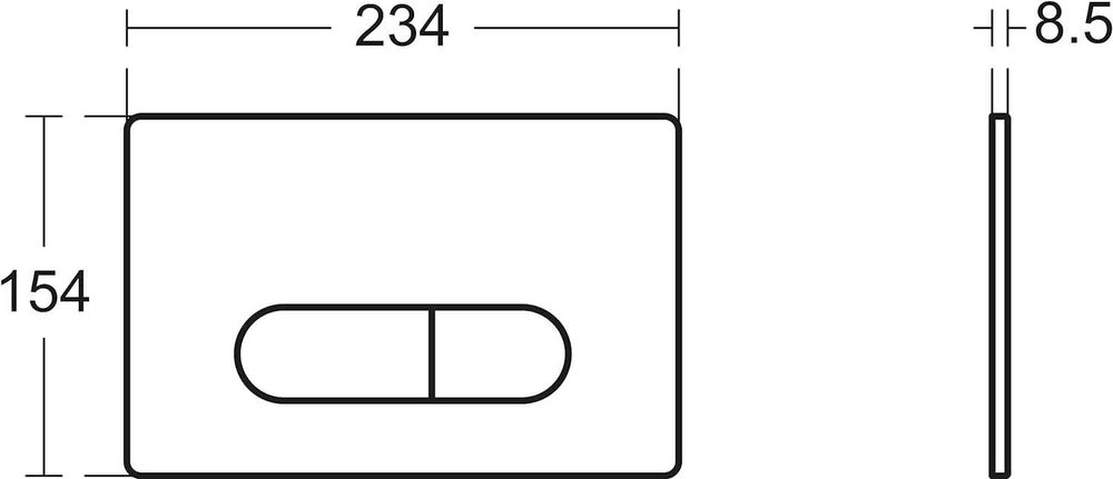 Панель змиву клавіша змиву кнопка Ideal Standard R0115AA OLEAS