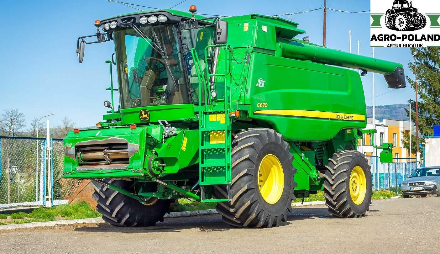 Комбайн JOHN DEERE C 670 - 2010 год - 1414 м/ч - 7,6 M