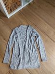 H&M super kardigan szary melanż r.170 - stan idealny