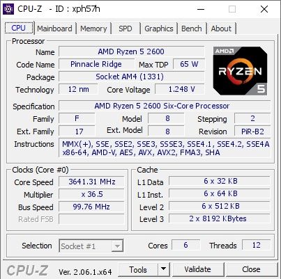 Ryzen 5 2600 box