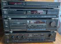 Wieża audio Technics + głośniki Paradigm Atom