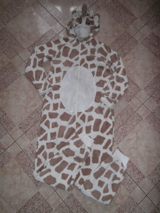 kostium przebranie piżama z polarku ŻYRAFA   S