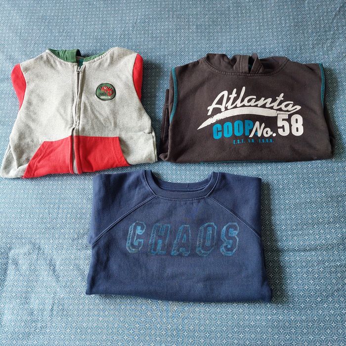 Bluzy chłopięce 122 3 sztuki