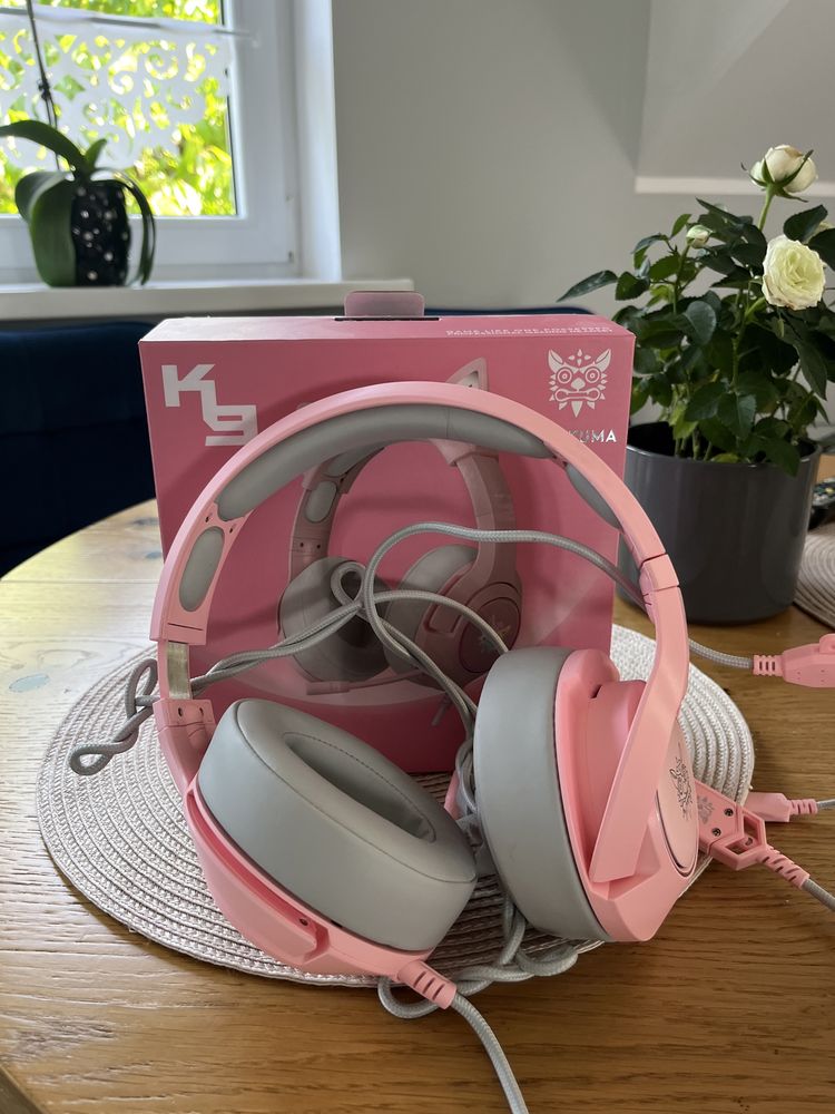 Sluchawki różowe