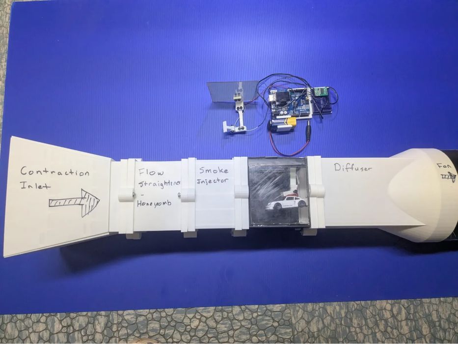 Mini Túnel de Vento Modular para Testes Aerodinâmicos
