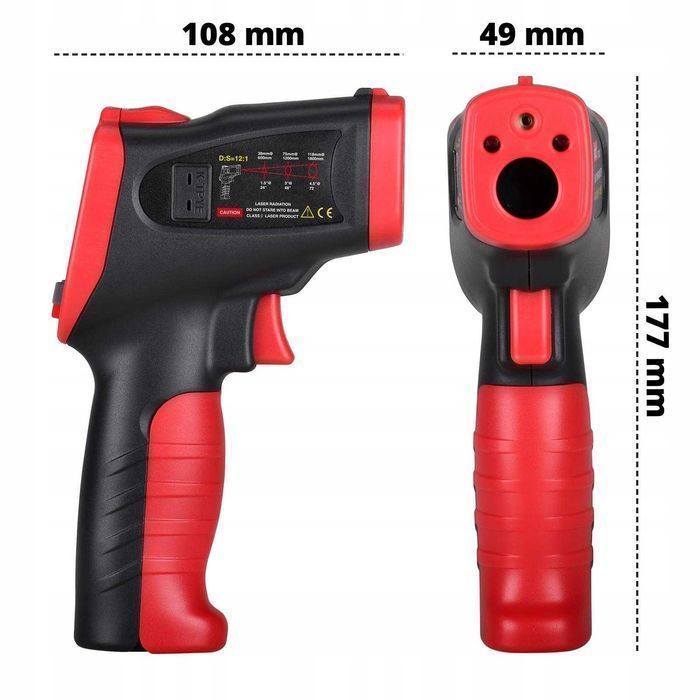 Pirometr Laserowy Termopara Higrometr -50 +650°C