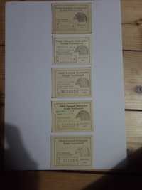 Karta właściciela gołębia pocztowego 5 sztuk
