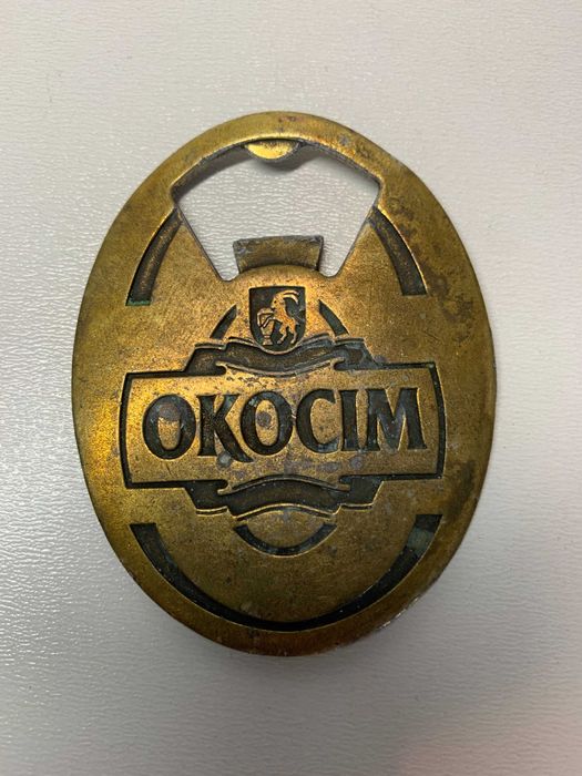 Otwieracz do piwa Okocim mosiężny