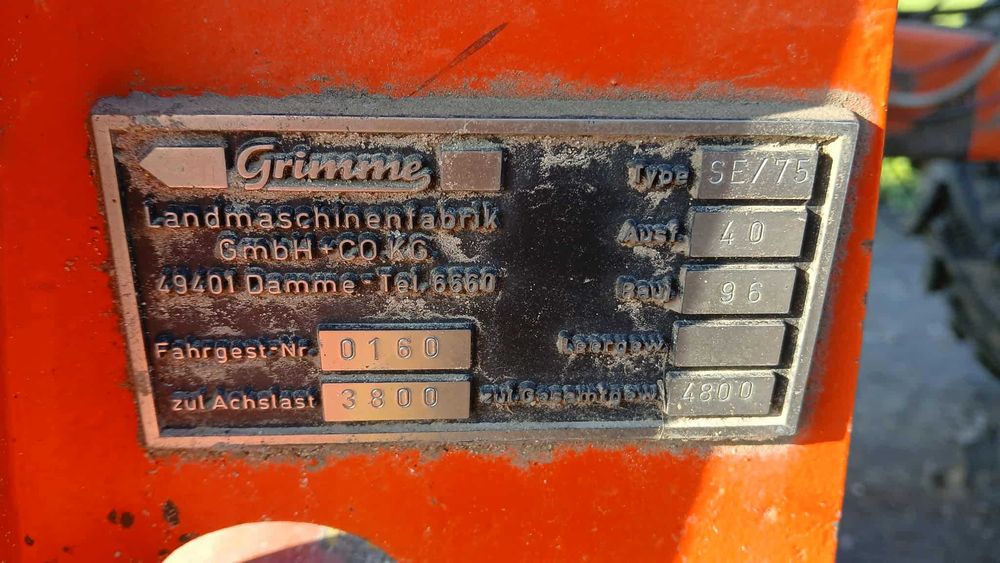 Grimme 75-40 kombajn do ziemniaków, cebuli