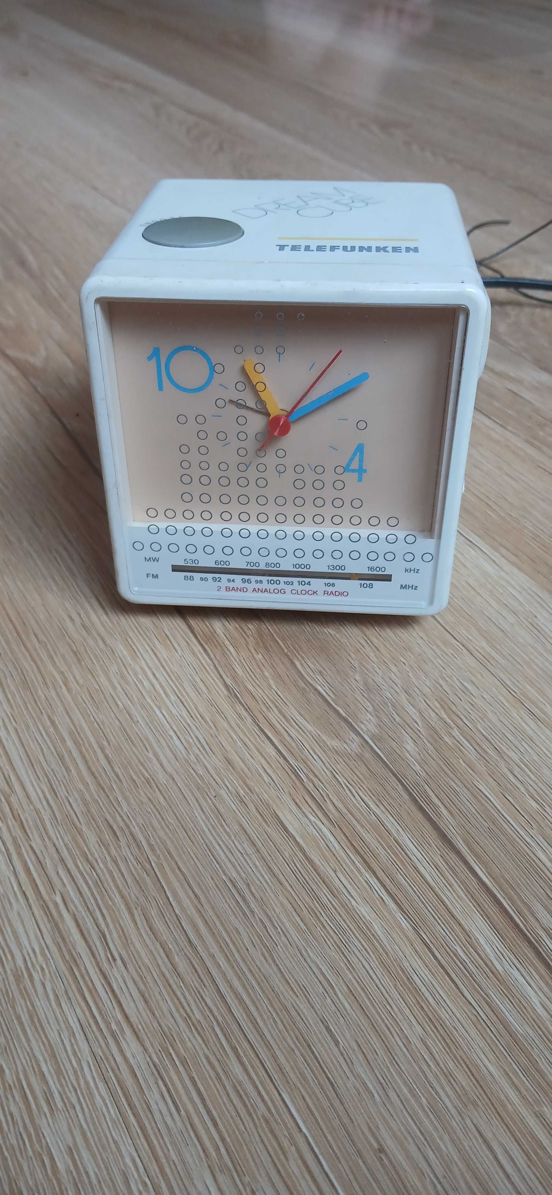 radio TELEFUNKEN radiobudzik styl lat 80 -90  do kolekcji