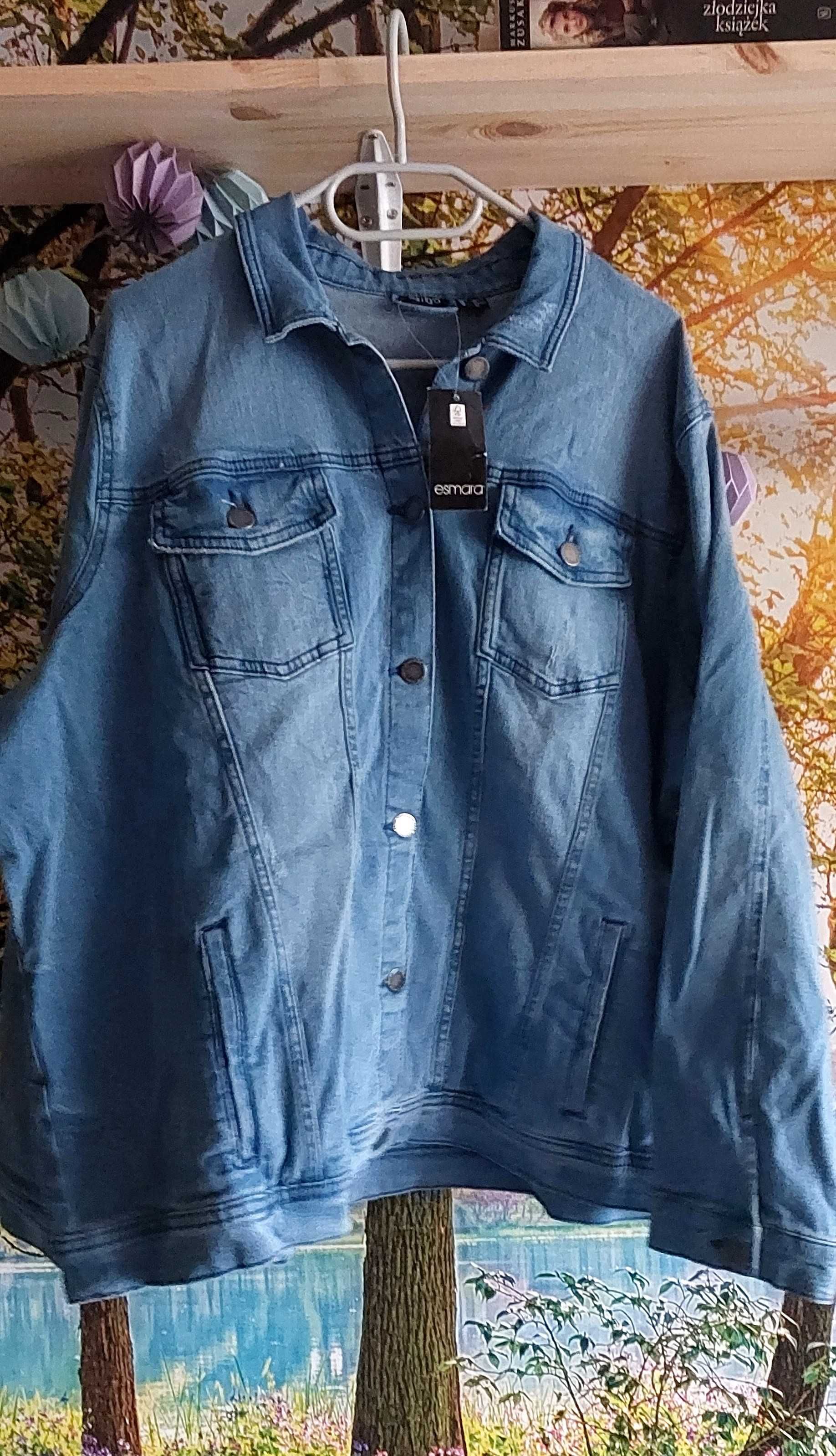 kurtka jeansowa z metką lata 90' vintage aesthetic