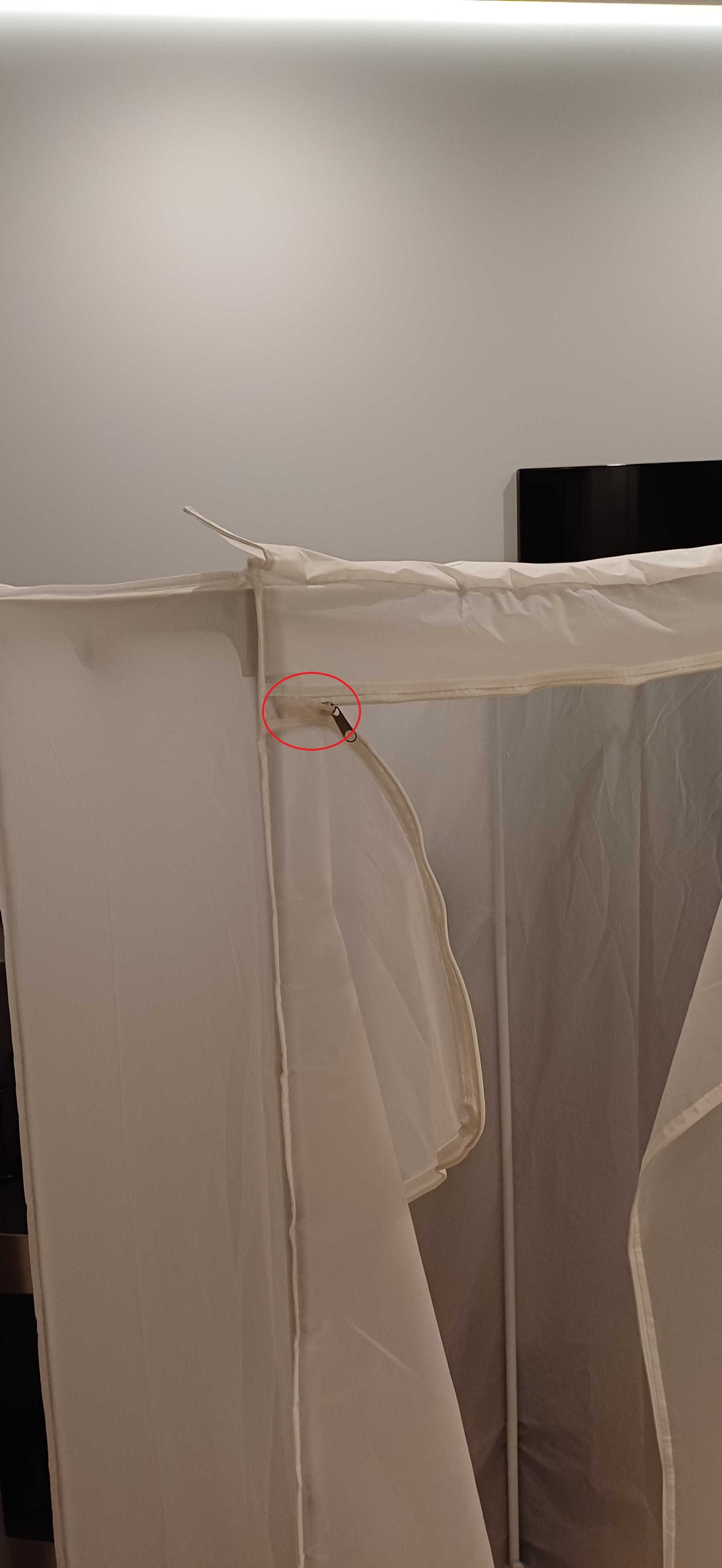 Szafa Wolnostojąca Materiałowa Biała