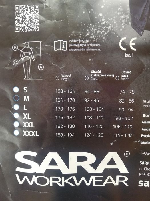 Robocze spodnie ogrodniczki ocieplane Hydros Sara,rozmiar M