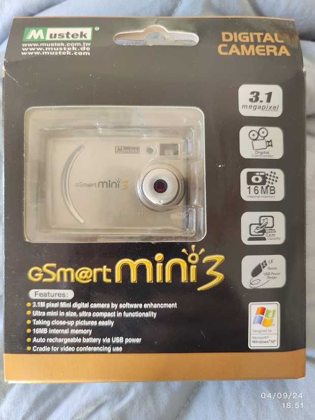 Câmara Digital Mustek GSmart Mini 3 (nova)