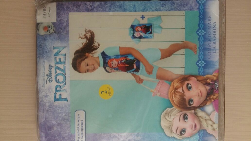 Купальник с УФ - защитой Frozen. Размер 74-80. Disney (Бельгия).
