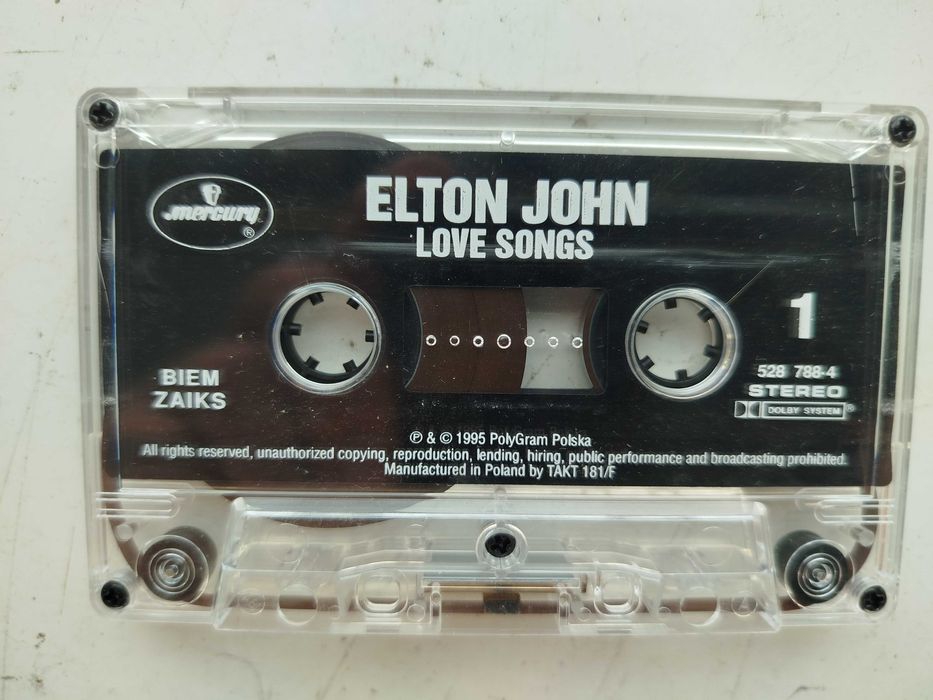 Elton John Love Songs kaseta your song sacrifice blue eyes song for gu