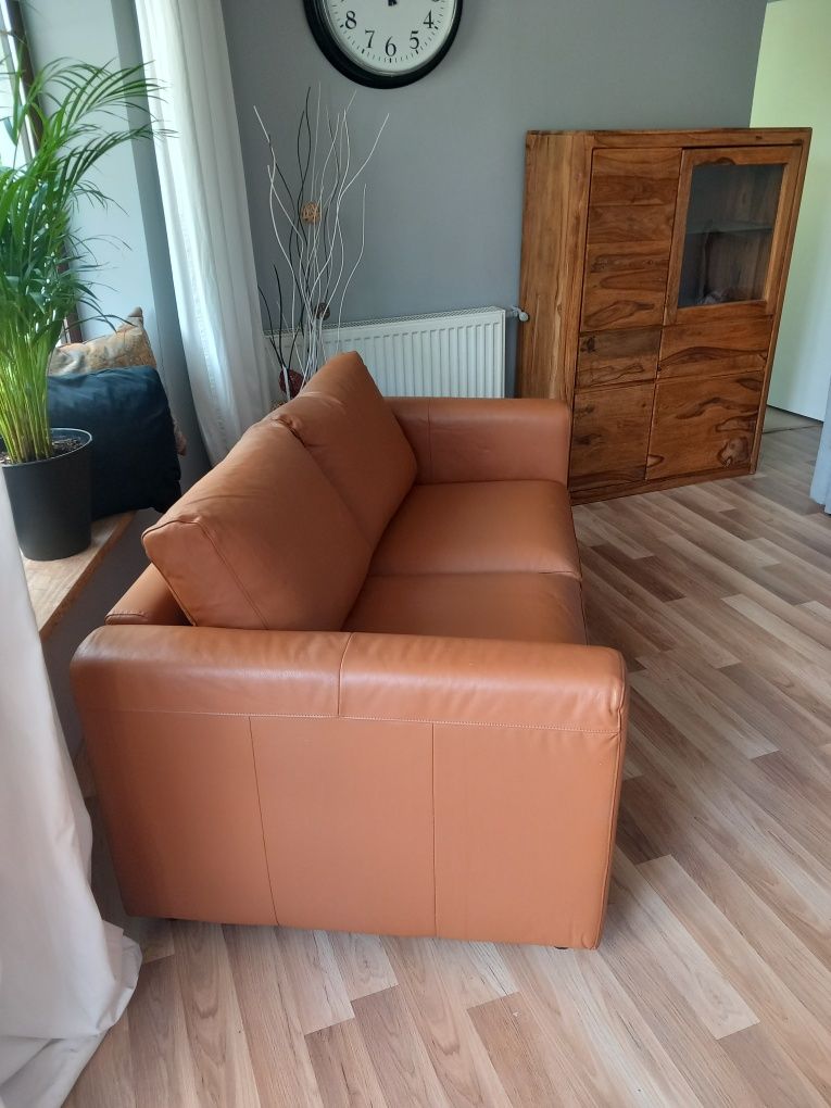 Nowa 1/2 ceny SKÓRA w Polsce niedostępna sofa 2 os. VIMLE z Ikea