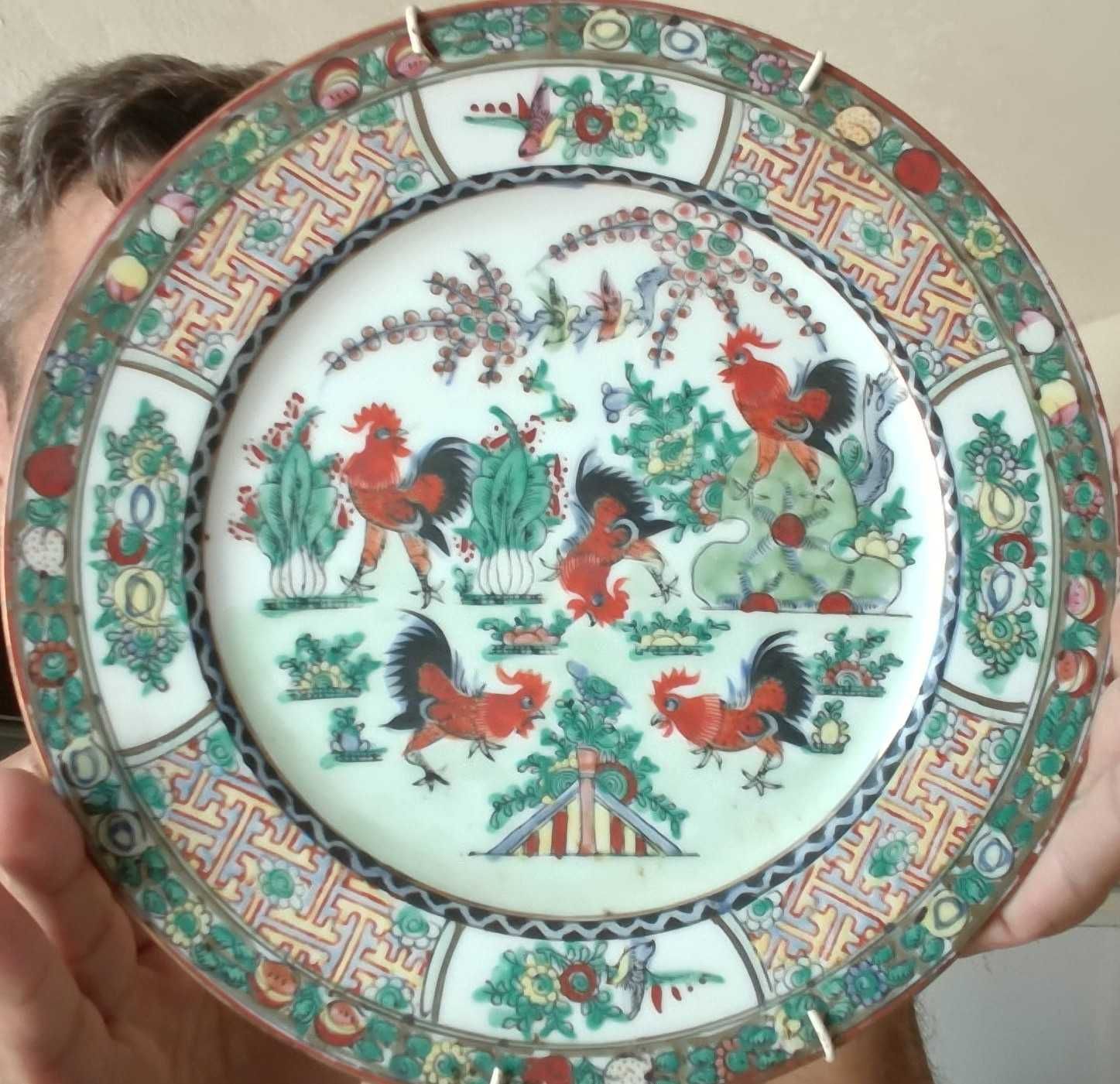 Pratos Porcelana Oriental 5 Galos de Macau