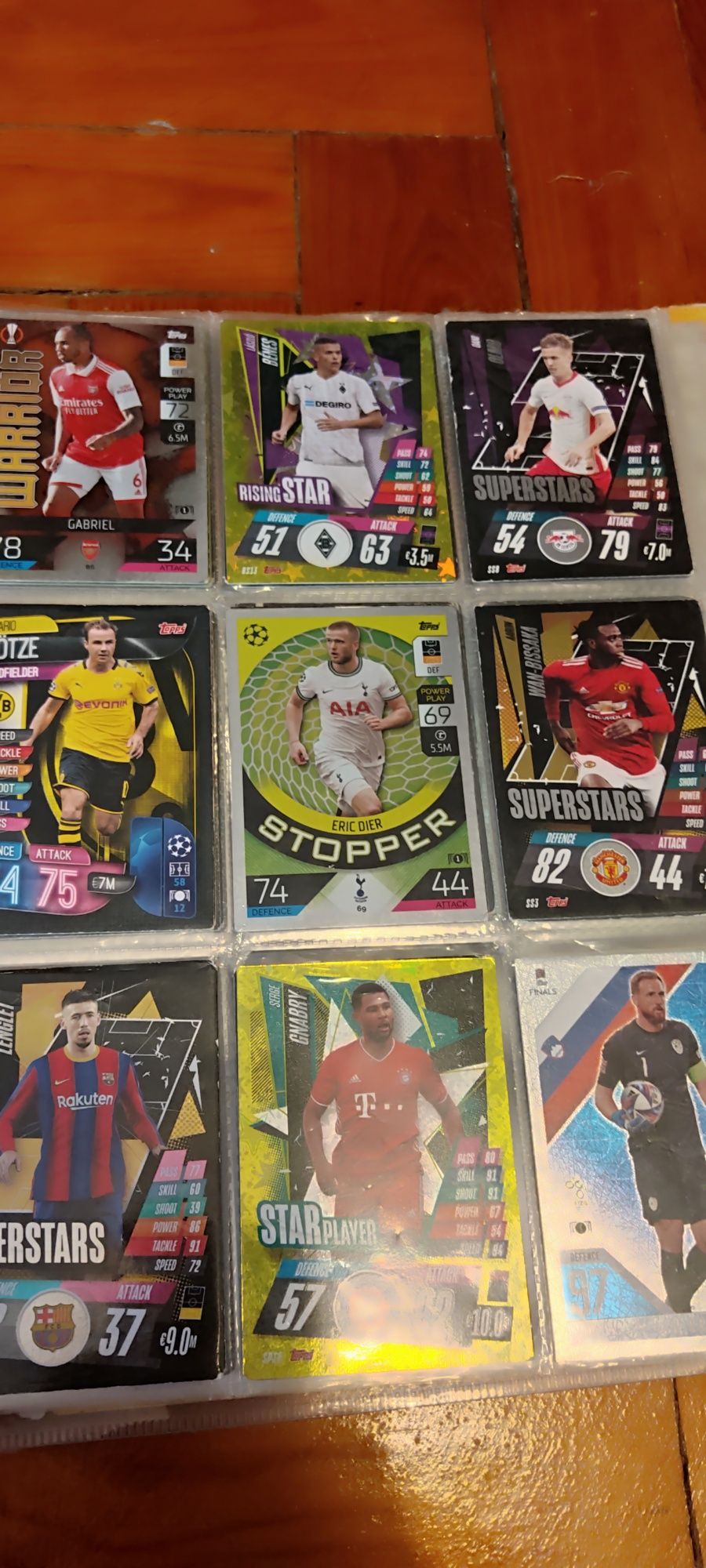 Cartas de Futebol 21/22 Euro 24 La liga e 14/15 (Com caderneta)