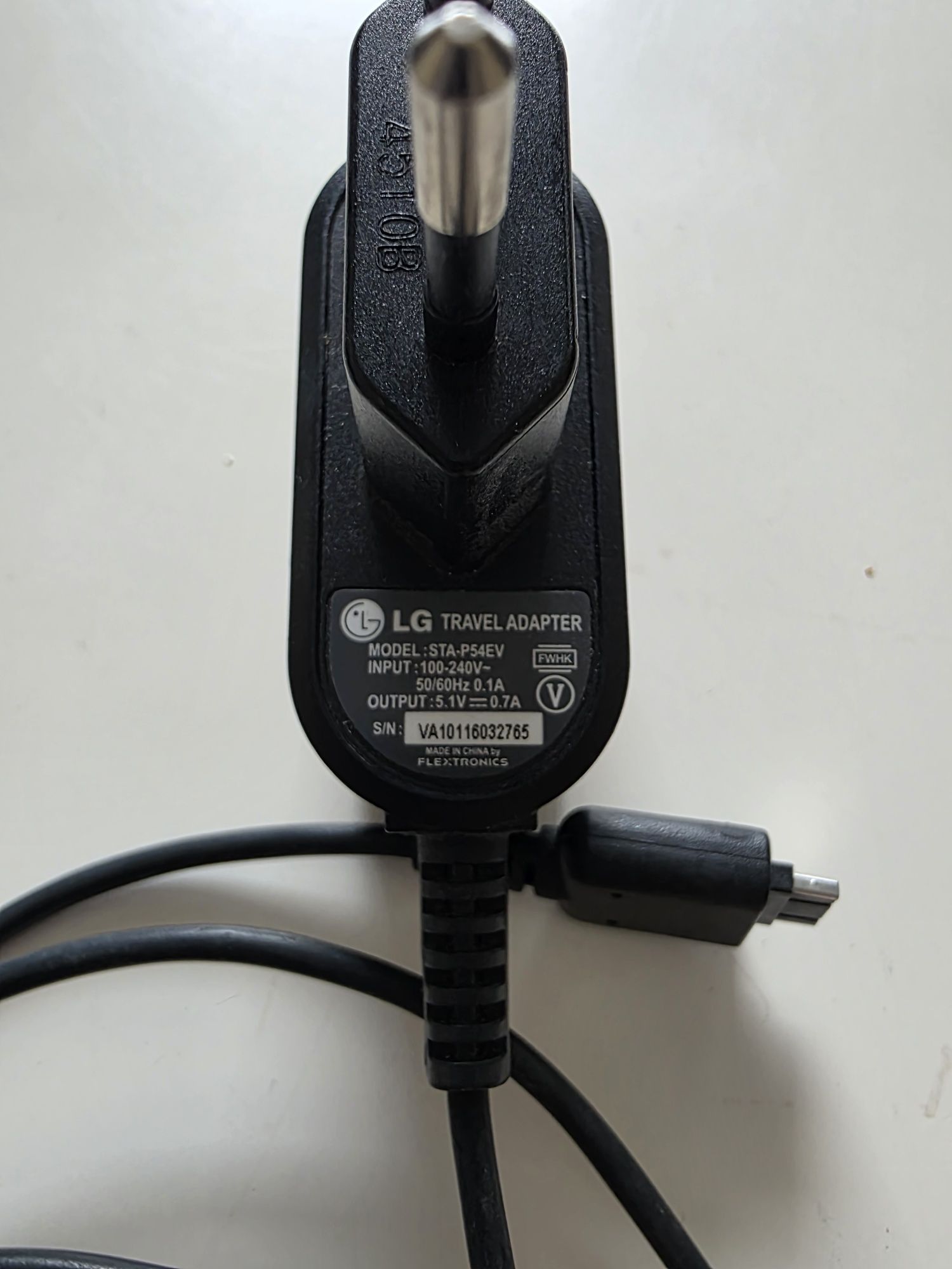 Zasilacz ładowarka LG 4.5v