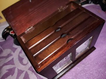 Album/pudełko na fotografie drewniana szkatułka