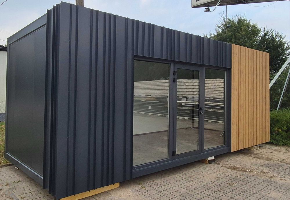 pawilon handlowy, biurowy, usługowy z płyty warstwowej 3x7m