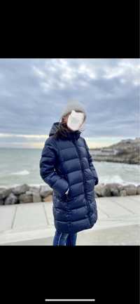 Пуховое пальто куртка пуховик зимняя 7-9 лет