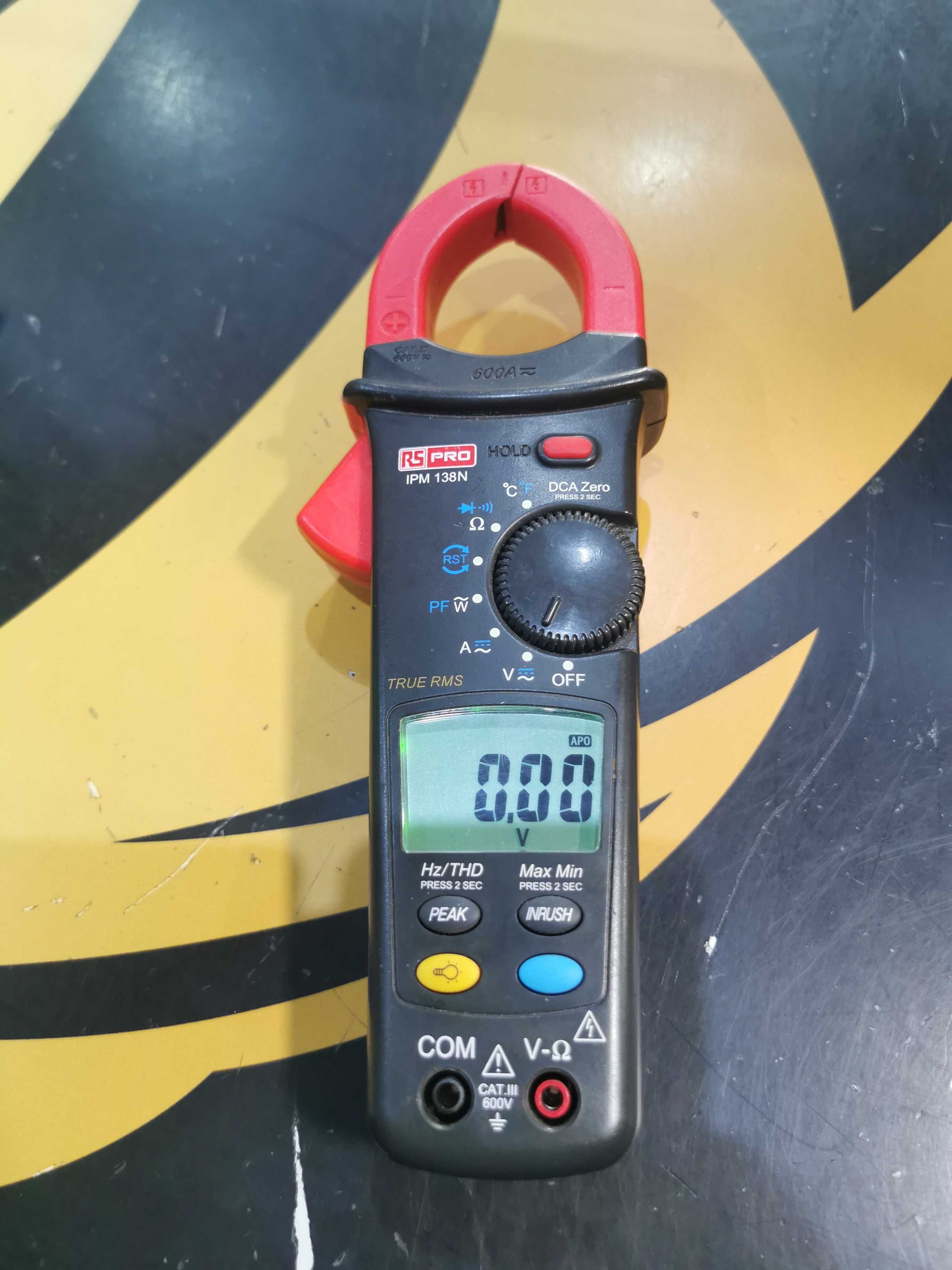 RS PRO IPM138N Miernik cęgowy, 600A prądu stałego, maks. prąd 600A