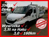 Iveco DAILY 35C16 C 16  35C16 3,0 160KM Doka Bliźniak Wywrotka 3,5t Na HakU!! Klima//