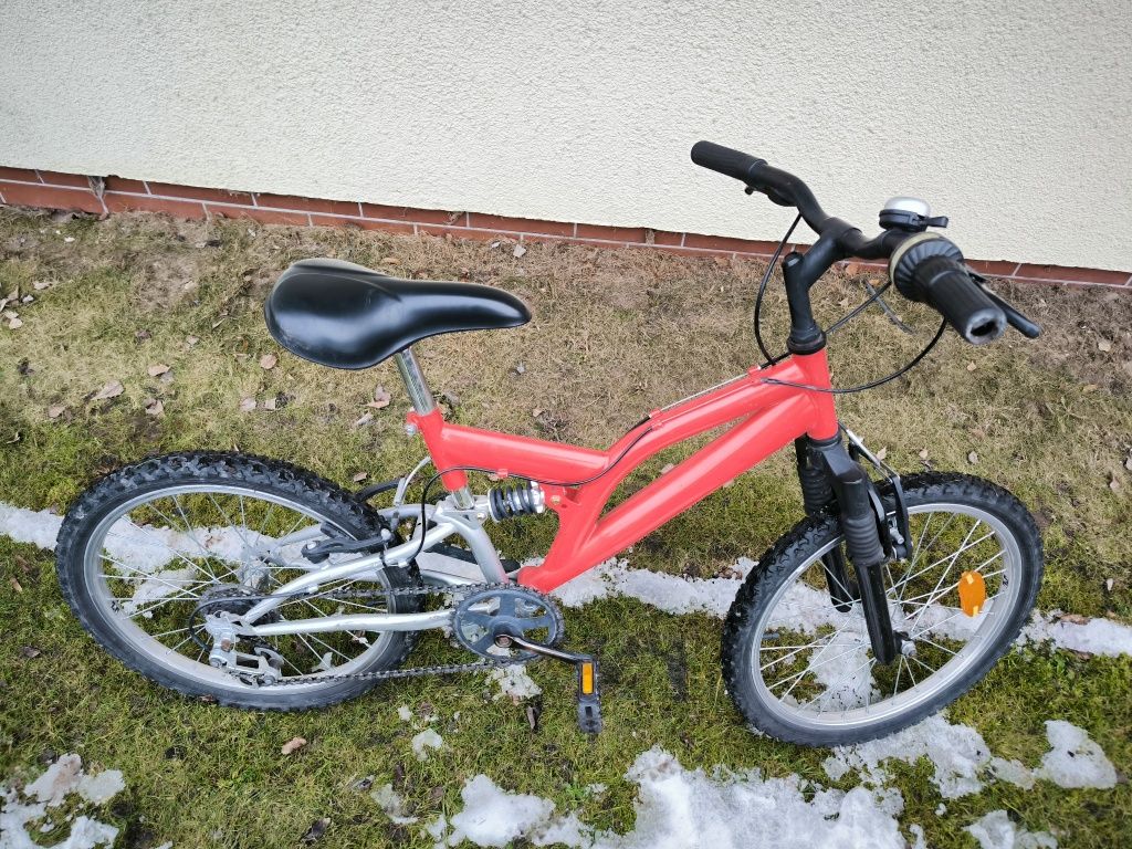 Rower  dziecięcy, czerwony, chłopięcy górski  20"