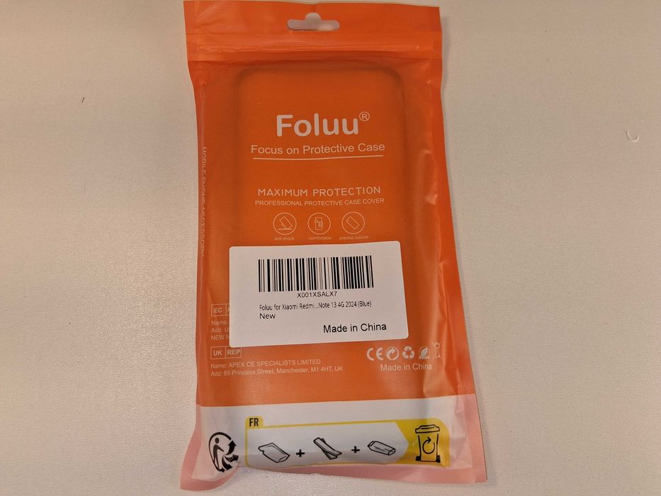 E078 Etui Foluu Do Xiaomi Redmi Note 13 4G 2024 Niebieskie