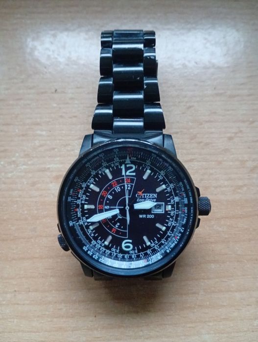 citizen promaster eco drive nighthawk czarny