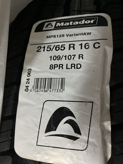2 НОВИХ Matador MPS 125 Variant AW 215/65 R16C 109/107R