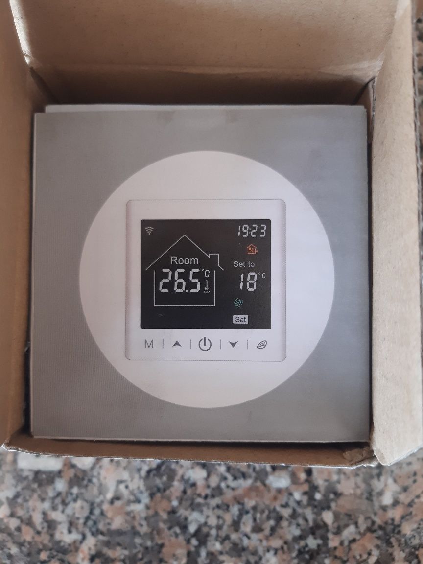 Wifi Smart Thermostat Beok Controls Preto  BYL-156EW