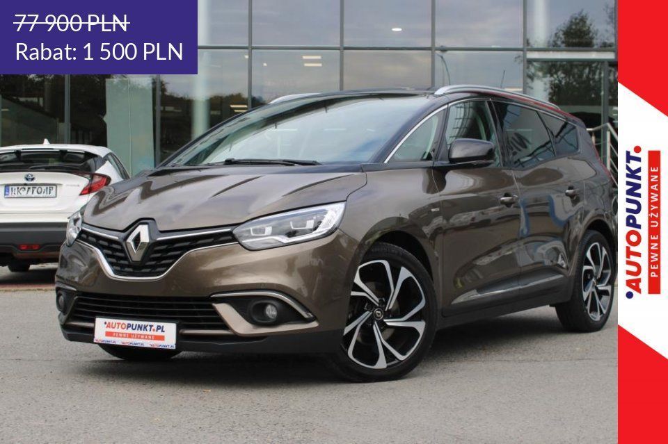 Renault Grand Scenic Bose Edition TCe 140 EDC 7osob., 2020r. LED* Carplay* NAVI* BOSE* FV23